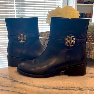 Tory Burch Miller Logo Booties